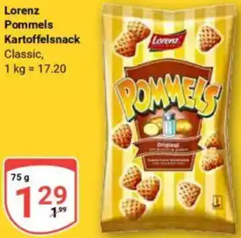 Globus Lorenz Pommels Kartoffelsnack Angebot