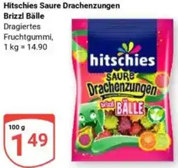 Globus Hitschies Saure Drachenzungen Brizzl Bälle Angebot