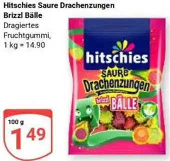 Globus Hitschies Saure Drachenzungen Brizzl Bälle Angebot