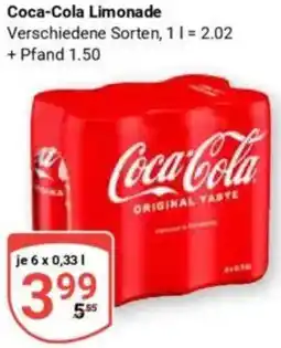 Globus Coca-Cola Limonade Angebot