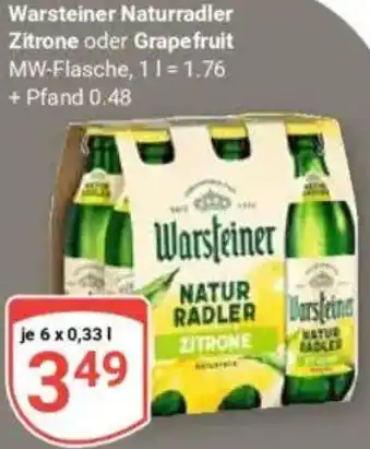 Globus Warsteiner Naturradler Zitrone oder Grapefruit Angebot