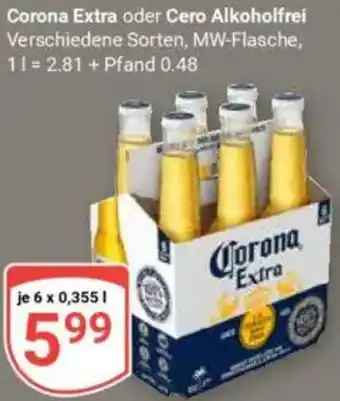 Globus Corona Extra oder Cero Alkoholfrei Angebot