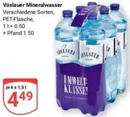 Globus Vöslauer Mineralwasser Angebot