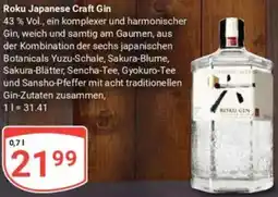 Globus Roku Japanese Craft Gin Angebot