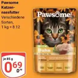 Globus Pawsome Katzennassfutter Angebot