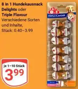 Globus 8 in 1 Hundekausnack Delights oder Triple Flavour Angebot