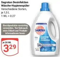 Globus Sagrotan Desinfektion Wäsche-Hygienespüler Angebot
