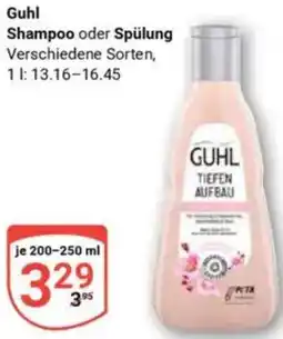 Globus Guhl Shampoo oder Spülung Angebot