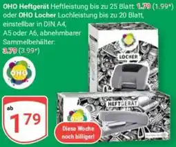 Globus OHO Heftgerät oder OHO Locher Angebot