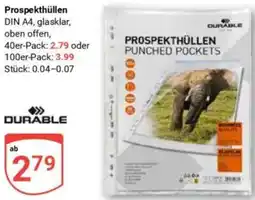 Globus DURABLE Prospekthüllen Angebot