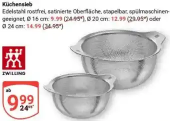 Globus ZWILLING Küchensieb Angebot