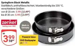 Globus Zenker Springform Black Metallic Angebot