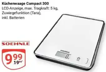 Globus SOEHNLE Küchenwaage Compact 300 Angebot