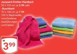 Globus Jacquard Frottier Handtuch oder Duschtuch Angebot