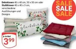Globus Dekokissen oder Stuhlkissen Angebot