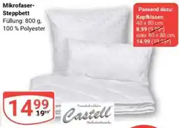 Globus Castell Mikrofaser Steppbett Angebot