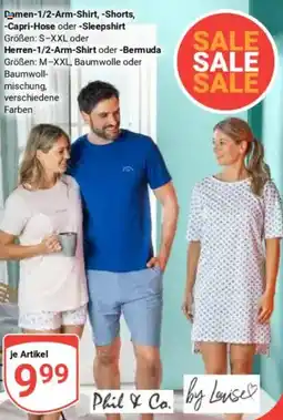 Globus Damen 1/2 Arm-Shirt, Shorts, Capri-Hose oder Sleepshirt Angebot
