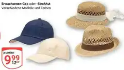 Globus Erwachsenen-Cap oder Strohhut Angebot