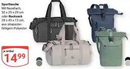 Globus Sporttasche oder Rucksack Angebot