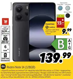 MEDIMAX Redmi Note 14 (128GB) Angebot
