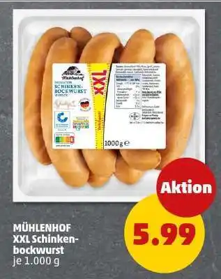 PENNY MÜHLENHOF XXL Schinkenbockwurst Angebot