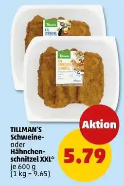 PENNY TILLMAN'S Schweine- oder Hähnchenschnitzel XXL Angebot