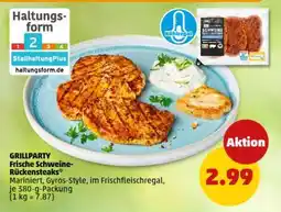 PENNY Frische Schweine-Rückensteaks Angebot