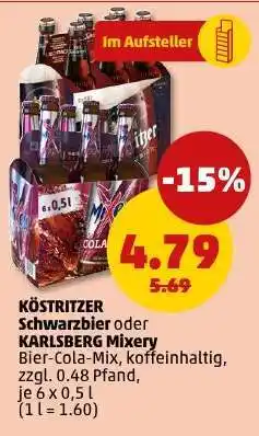 PENNY KÖSTRITZER Schwarzbier oder KARLSBERG Mixery Angebot
