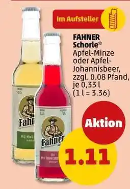 PENNY FAHNER Schorle Angebot