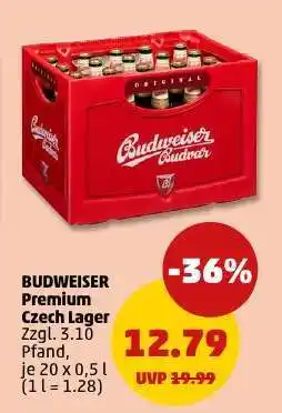 PENNY Budweiser Premium Czech Lager Angebot