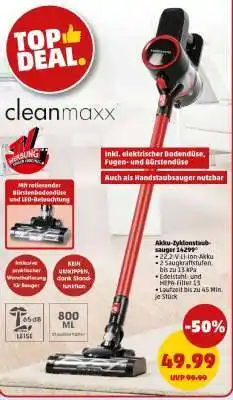 PENNY Akku-Zyklonstaubsauger 14299 Angebot