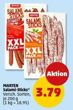 PENNY MARTEN Salami-Sticks Angebot