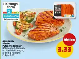PENNY GRILLPARTY Frische Puten-Medaillons Angebot