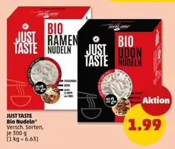 PENNY Just Taste Bio Nudeln Angebot