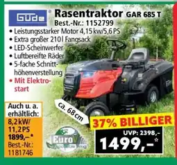 Norma Rasentraktor GAR 685 T Angebot