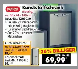 Norma Kunststoffschrank Angebot