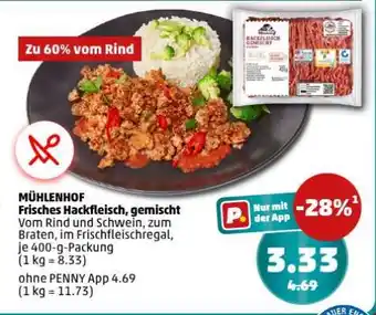 PENNY MÜHLENHOF Frisches Hackfleisch, gemischt Angebot