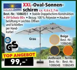 Norma XXL-Oval-Sonnenschirm Angebot
