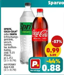 PENNY SPRITE, COCA-COLA oder FANTA Angebot