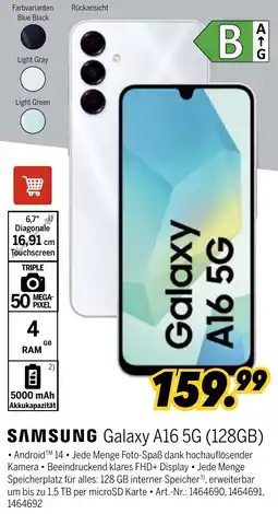 MEDIMAX SAMSUNG Galaxy A16 5G (128GB) Angebot