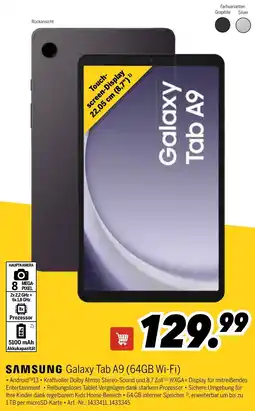 MEDIMAX SAMSUNG Galaxy Tab A9 (64GB Wi-Fi) Angebot