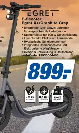 expert Techno Land EGRET E-Scooter Egret X+/Graphite Grey Angebot