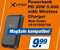 expert Techno Land ✗LAYER Powerbank PD 20W 5.000 mAh Wireless Charger Angebot