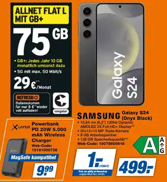 expert Techno Land SAMSUNG Galaxy S24 (Onyx Black) Angebot
