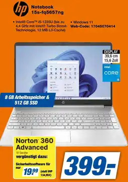 expert Techno Land hp Notebook 15s-fq5657ng Angebot