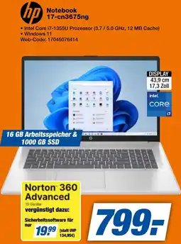 expert Techno Land hp Notebook 17-cn3675ng Angebot