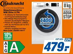 expert Techno Land Bauknecht Waschmaschine WM Elite 8 FH Angebot