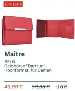 Galeria Maître BELG Geldbörse "Dartrud" Angebot