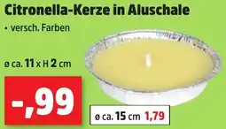 Thomas Philipps Citronella-Kerze in Aluschale Angebot