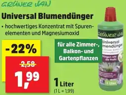 Thomas Philipps GRÜNER JAN Universal Blumendünger Angebot